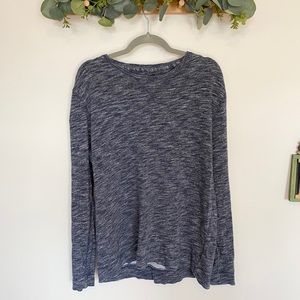 Mark Law Luxury Henley Blue Top